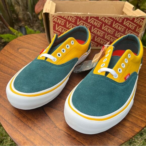 Vans Era Pro Low Top Suede and canvas Prime Atlantic Gold NEW size 11.5 - Picture 3 of 7